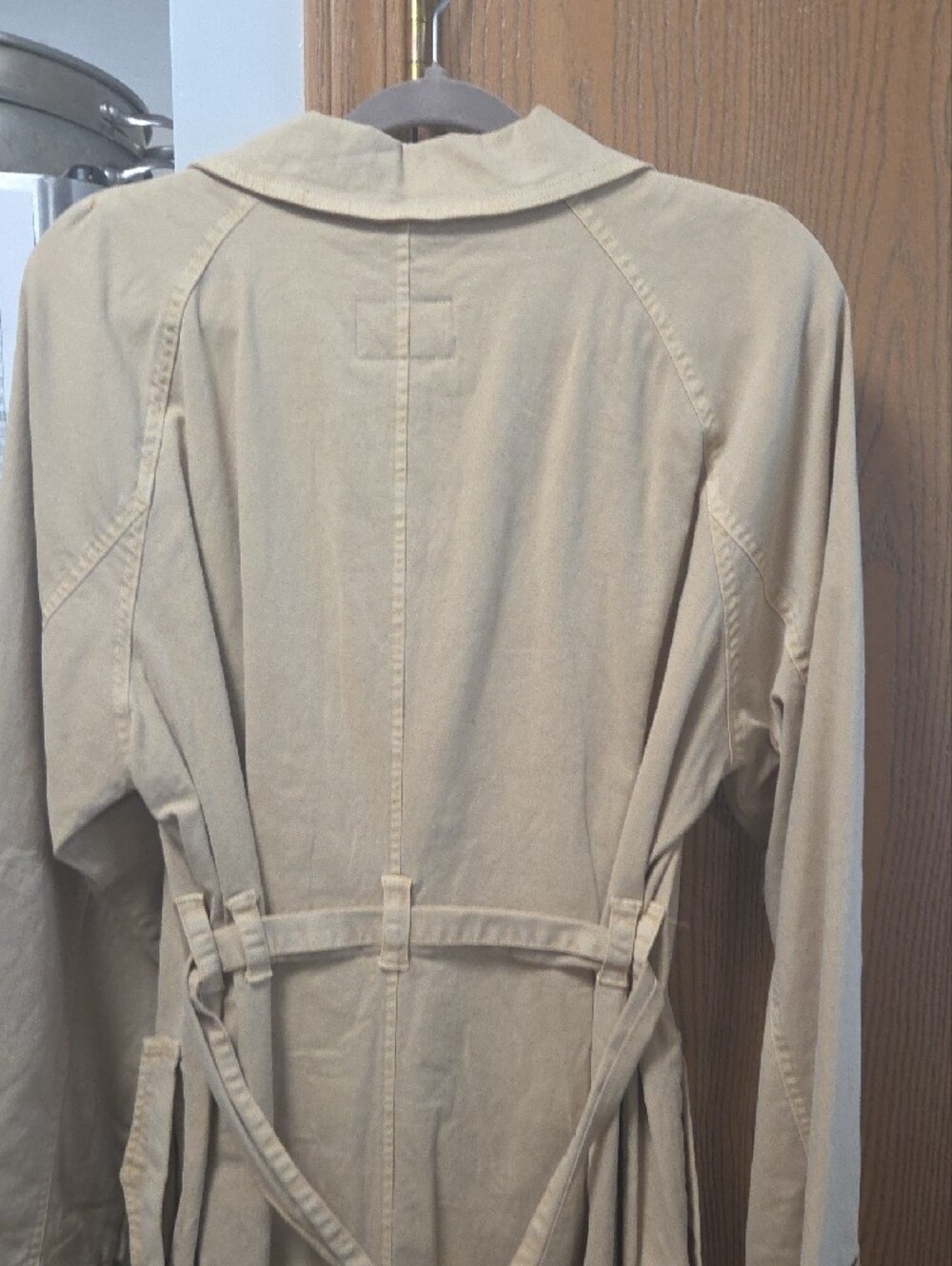 Universal Thread Beige Trench Coat with Belt - Picture 11 of 16